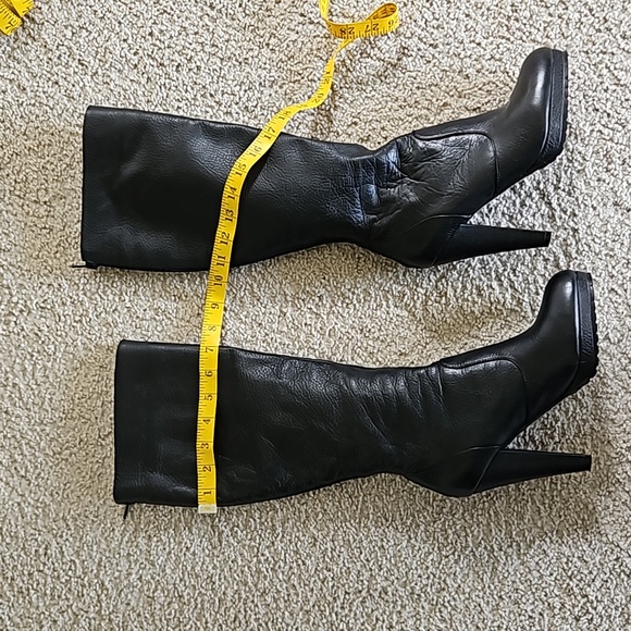 EUC Size 9 Black Aldo Leather Upper boots - Picture 2 of 10